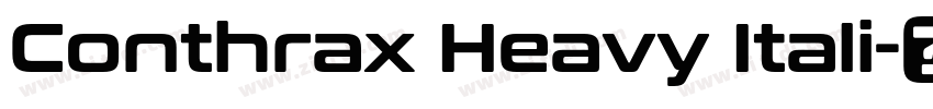 Conthrax Heavy Itali字体转换